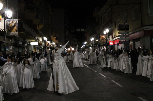 La procesión del Perdón volvió ayer noche a llenar las calles históricas de nazarenía archenera