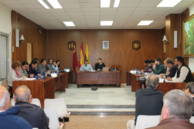 El pleno de Archena aprueba por unanimidad la propuesta de los regantes del Heredamiento de Acequia de Molina