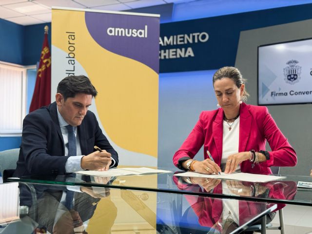 El Ayuntamiento de Archena y AMUSAL firman un convenio para fomentar el desarrollo socioeconómico en el municipio